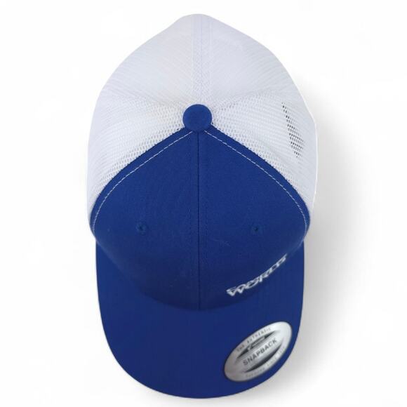 Camping World Trucker Hat Cap Blue White Mesh Snapback - Picture 5 of 8